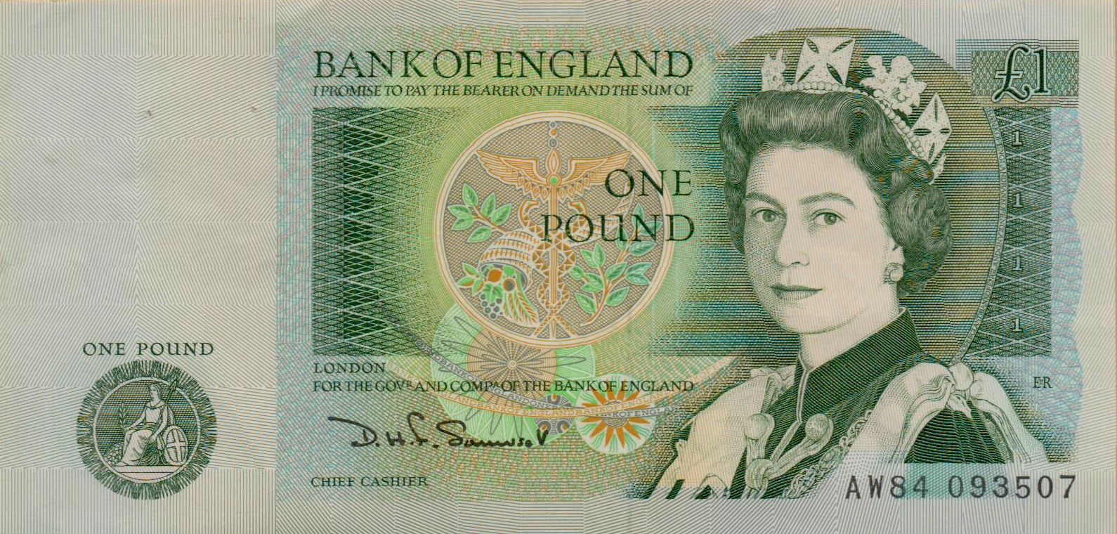 Great Britain 1 1971 UNC P-377/b